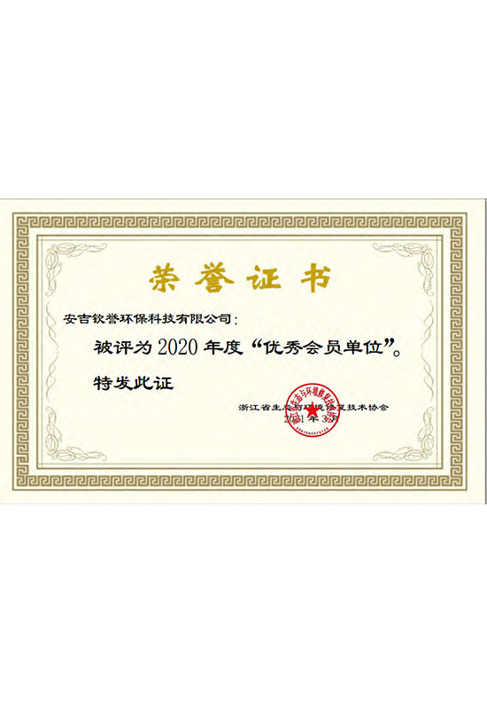 2020年被評(píng)為優(yōu)秀會(huì)員單位